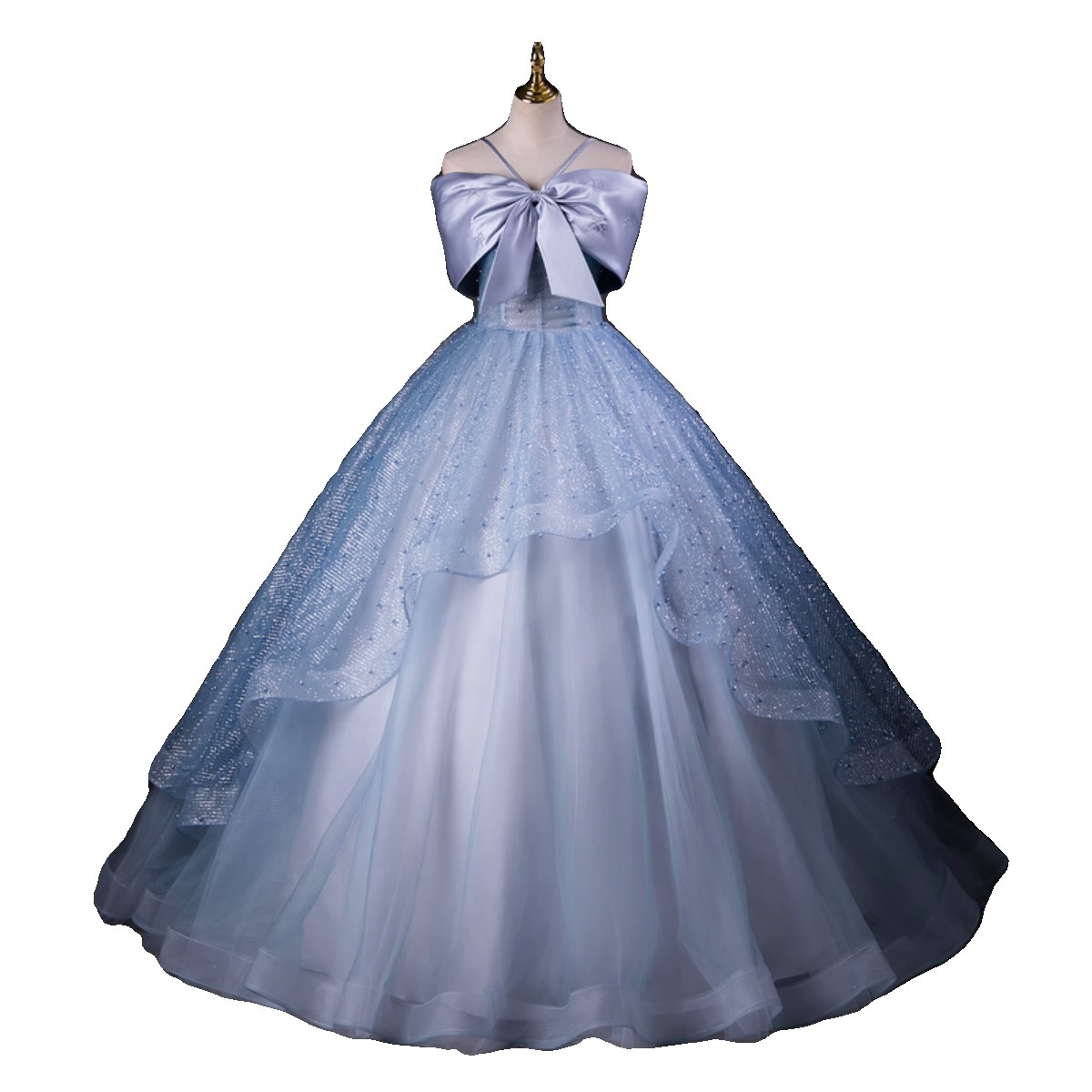 Nuevo vestido de noche de hombro de una palabra solo de belleza de la voz de la canción