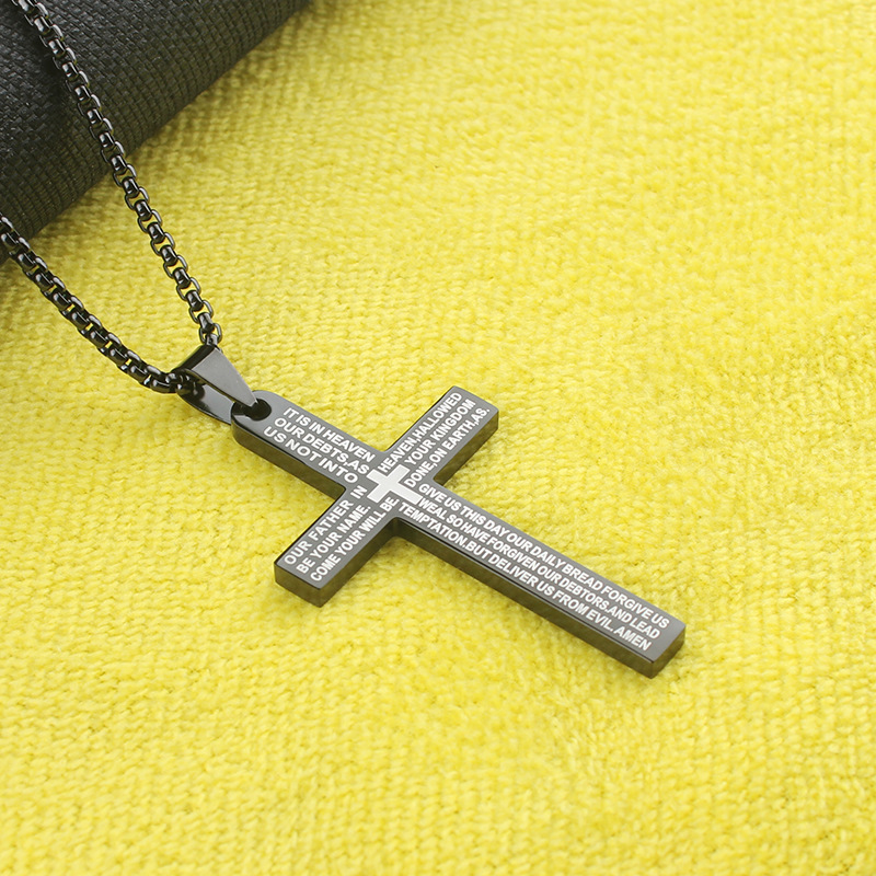 Rvs kruishanger ketting voor dames en heren paar sieraad_voghion.com