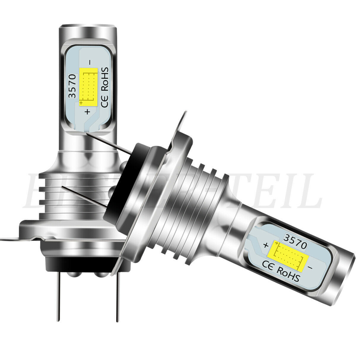 Faros transfronterizos 80W automóviles LED H7 luz de motocicleta CSP 3570 80W automóviles decodificación luz de niebla