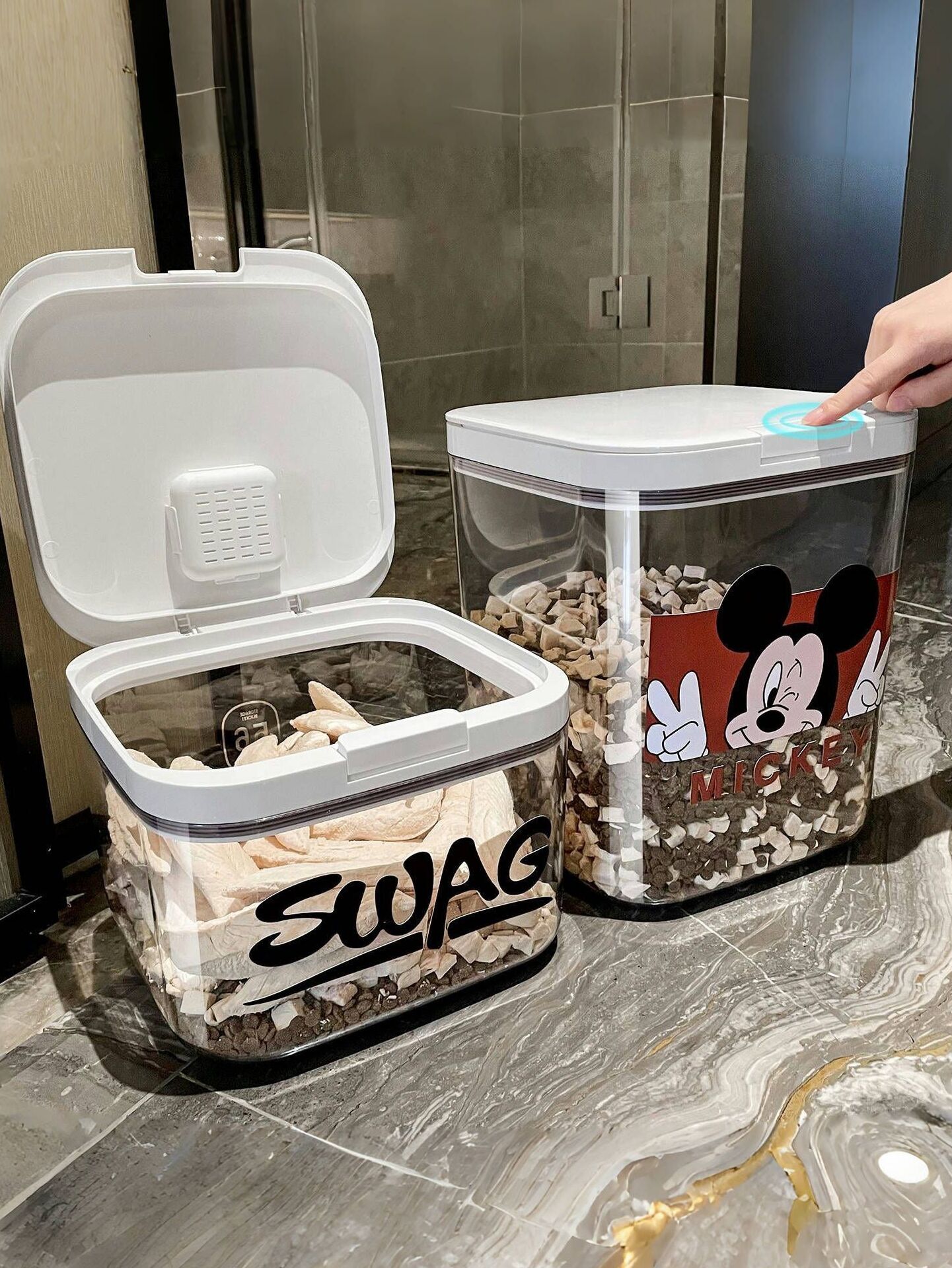 3Y cat food storage box dog food storage tank vacuum moisture-proof…