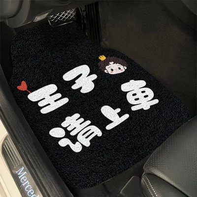 Universal Foot Pad, Foot Mat Car Interior Decoration - prince-please-get-in-the-car-4562cm-wire-ring-front-seat-a-piece