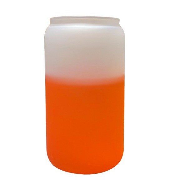 Taza de vidrio de transferencia de calor de 12oz de sublimación Taza de vidrio esmerilado Mason Taza de revestimiento Taza de vidrio con tapa de bambú