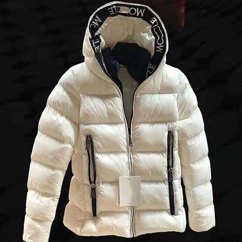 Cross-border Thickened Hooded Down Cotton-padded Coat Winter New plus size Cotton-padded Coat with Letter Embroidery Printed Coat for Men and Women
