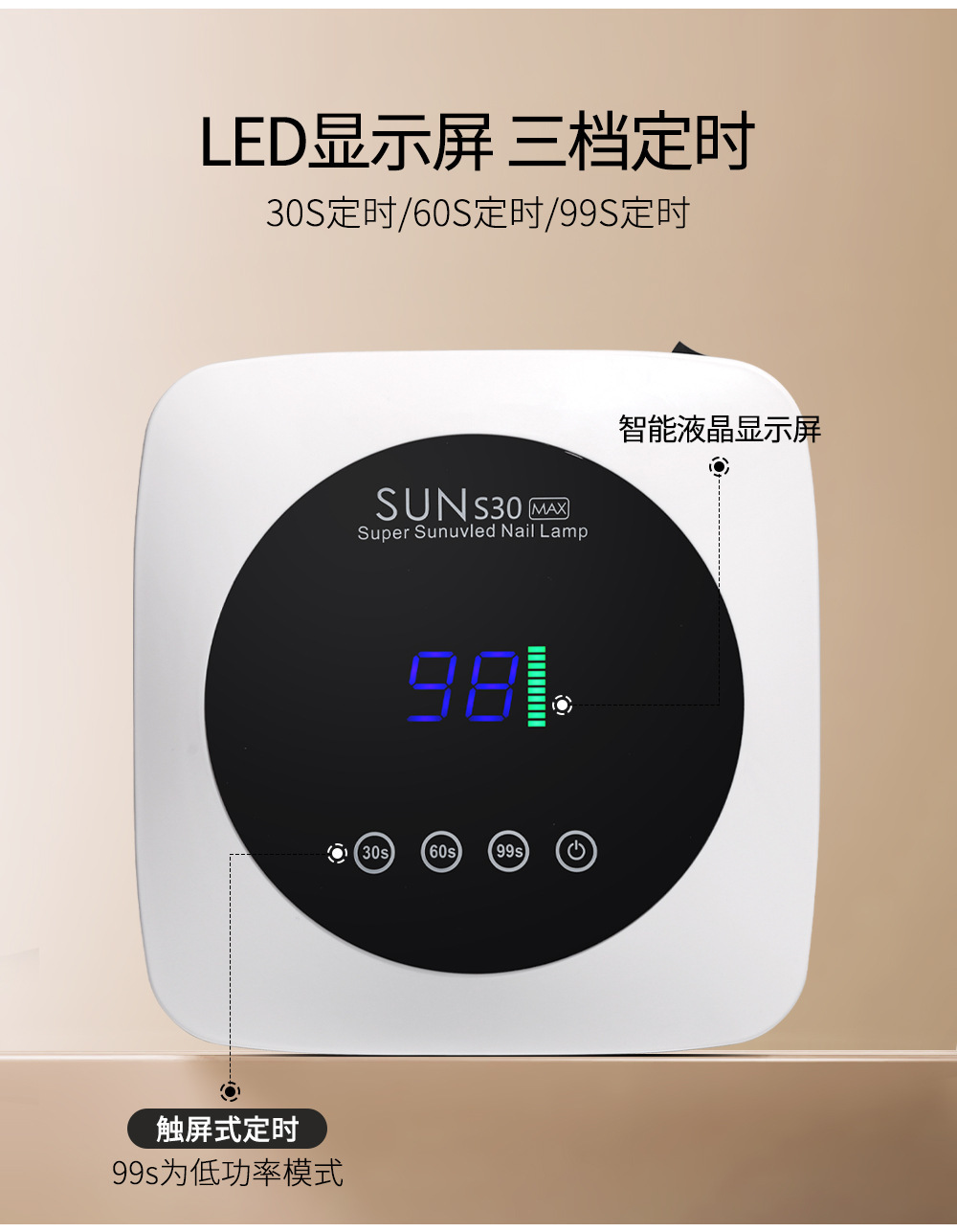 Tırnak Tasarımı Curing Lambası Işık Terapisi Lambası Dükkan Tam Set 5 Saniye Mini Tırnak Kurutucu Jel LED Masaüstü Hızlı Kuruyan Işık Terapisi Makinesi