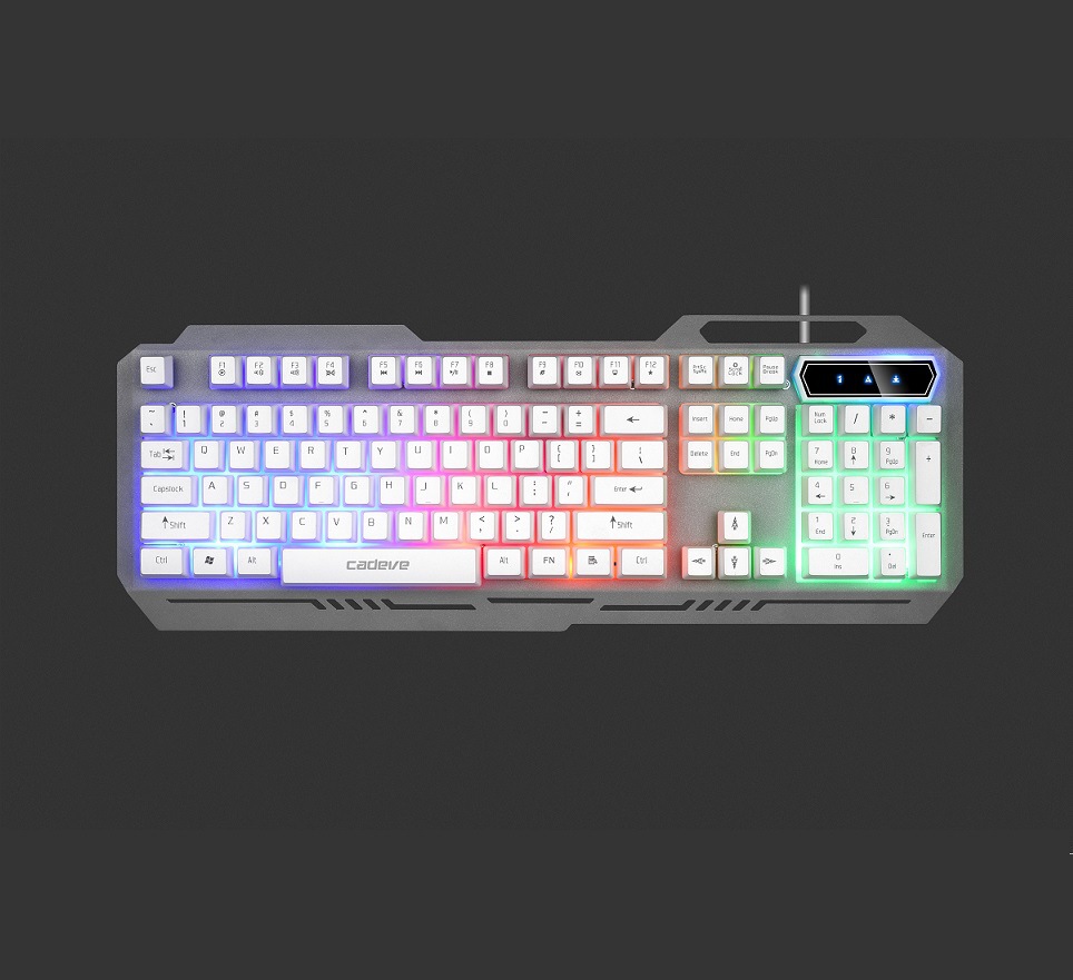 凯迪威 6900 computer wired metal keyboard and mouse set gaming keyboard and mouse set new suspension type