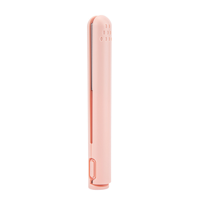 Plancha y Rizador de Cabello USB Transfronterizo, Mini Inalámbrico Portátil de Doble Uso para Dormitorios Estudiantiles