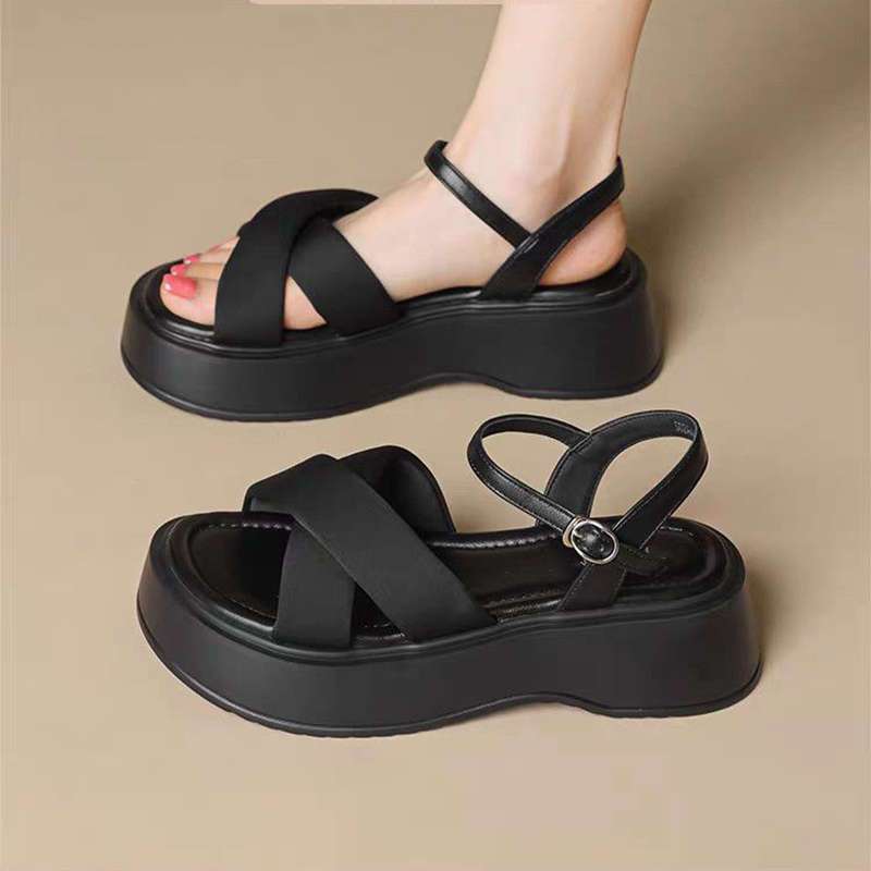 Sandallas deportivas de suela gruesa para mujeres 2026 explosión universal hombre pequeño alto aumento cómodo sandalias romanas para mujeres