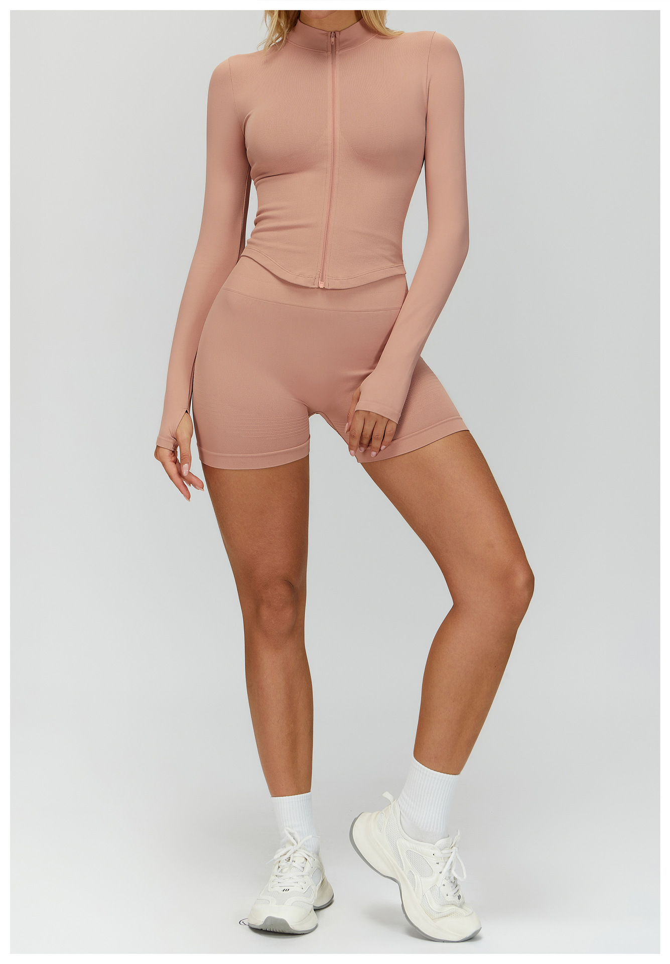 Seamless High-Waisted Yoga Shorts For Women – Peach Lift Design, Squat-Proof Workout Shorts For Gym, Running & Outdoor Activities_ecoleips.com