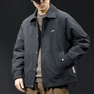 轻薄保暖舒适翻领羽绒服男秋冬季2025年新款潮流百搭男士外套大码
