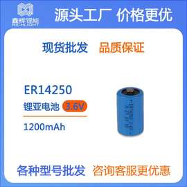 ER14250锂电池3.6v 1200mAh血糖仪机床ETC玩具电子标签锂亚电池