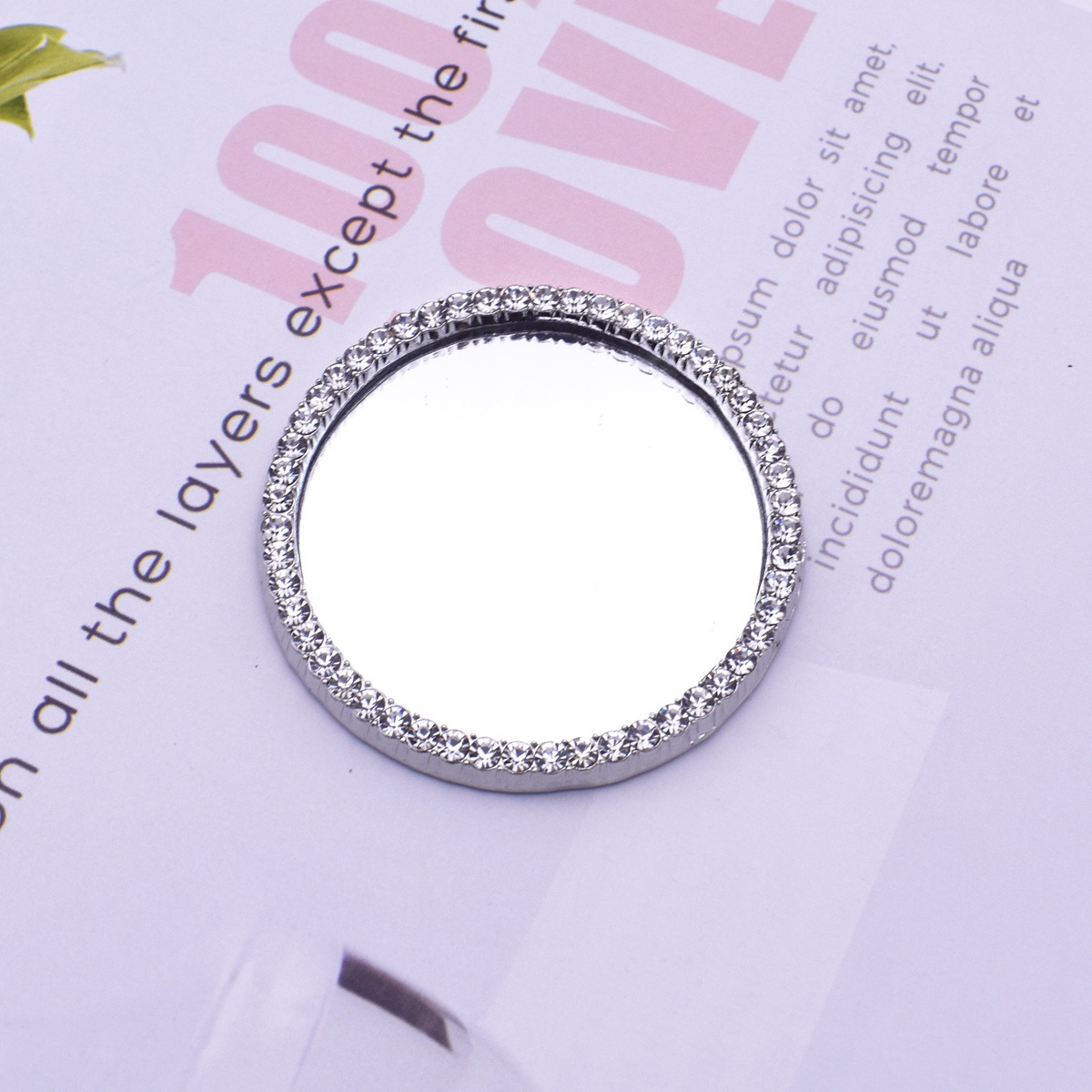 Large round, silver (with adhesive backing)