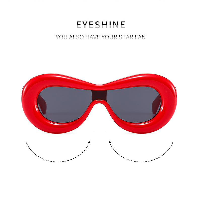 Y2K Spice Girls neue einteilige konkave Form lustige Blase dreidimensionale stilvolle Sonnenbrille bonbonfarbene Sonnenbrille_voghion.com