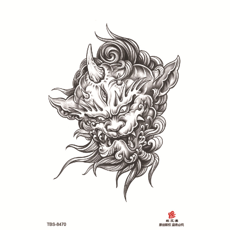 Pegatinas de tatuaje impermeables de brazo completo pequeño, símbolo de tótem, pegatinas de brazo pequeño, conjunto de ensamblaje al por mayor, suministro transfronterizo