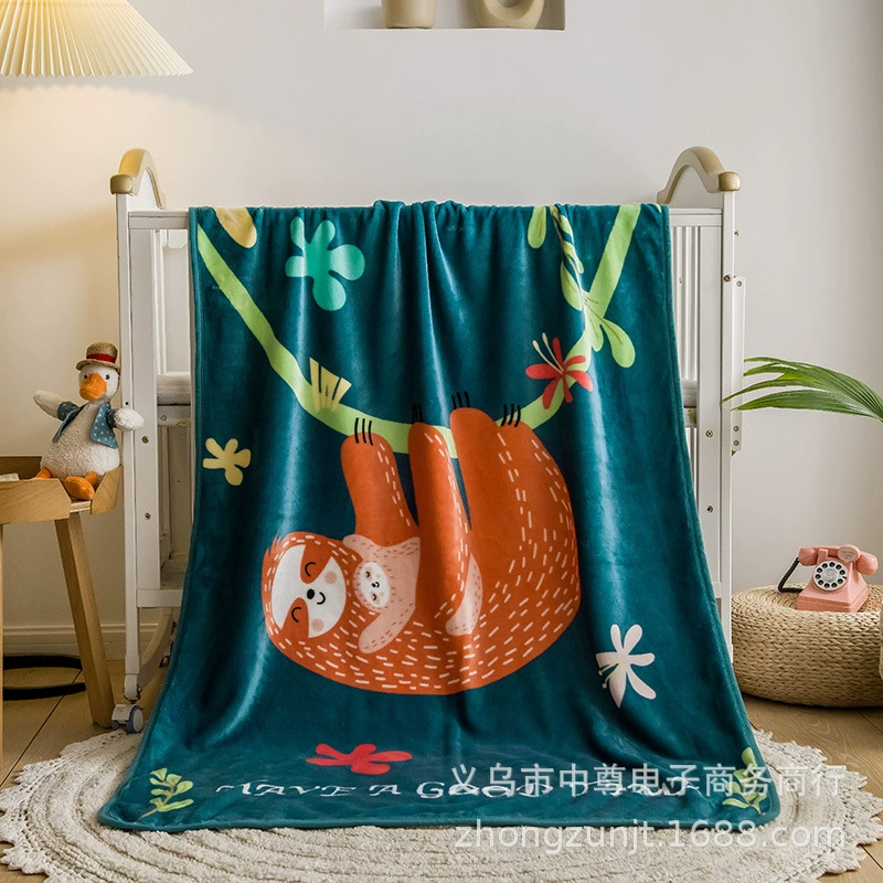 Flannel children's baby duvet