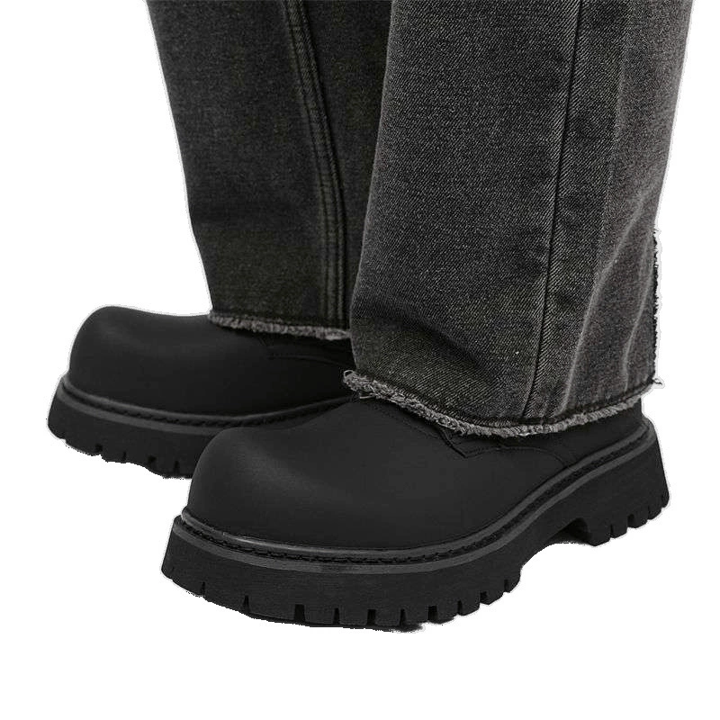Martens, туфли на платформе, черные универсальные, высокие, классические, пиджак для кожаной обуви в английском стиле