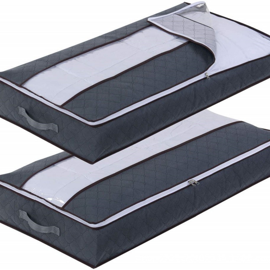 Venta al por mayor caja de almacenamiento del hogar debajo de la cama ropa plegable edredón bolsa de almacenamiento edredón ropa organización bolsa cama caja de almacenamiento inferior