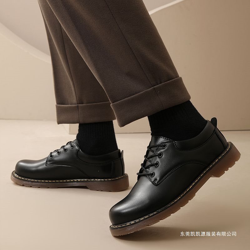 New Style Leather Shoes, Martin Black British Style Versatile Casual Men's Round-Toe Casual Shoes, Business Big-Toe Shoes, Summer Shoes