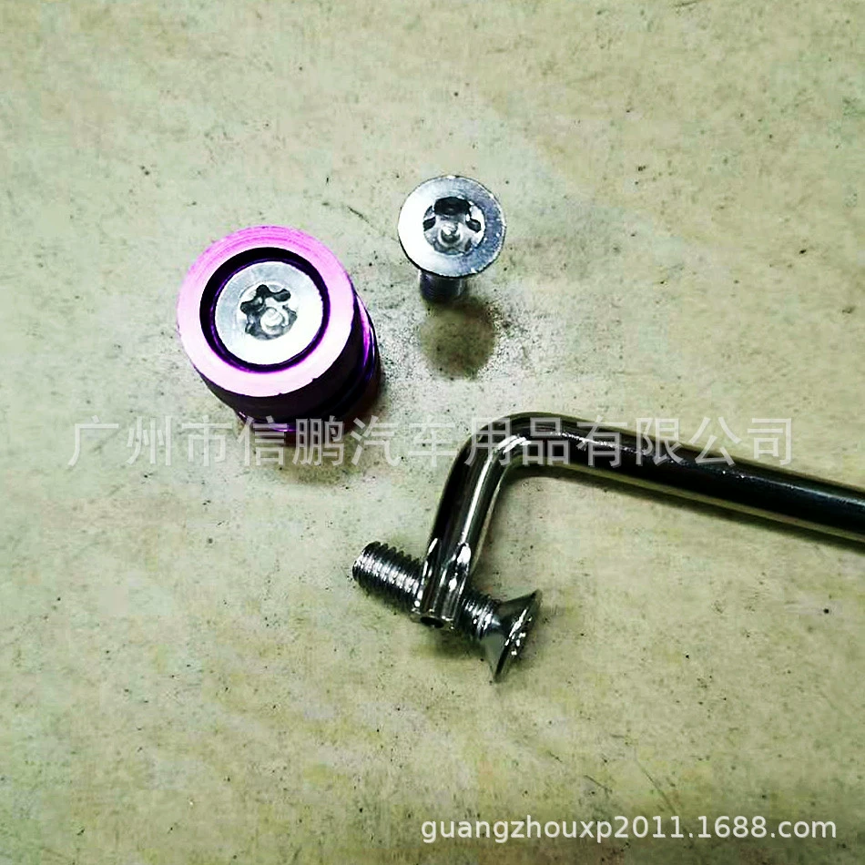 6MM License Plate Bolts 6 мм номерной знак противоугонный болт винт с фиксированным гаечным ключом