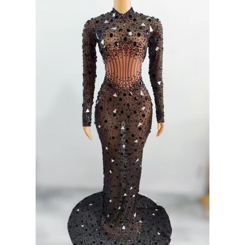 Niche Designer Mermaid Skirt Elegant Slim Evening Party Performance Talent Host Singer Performance Costume Niche Designer Mermaid Skirt Elegant Slim Evening Party Performance Talent Host Singer Performance Costume