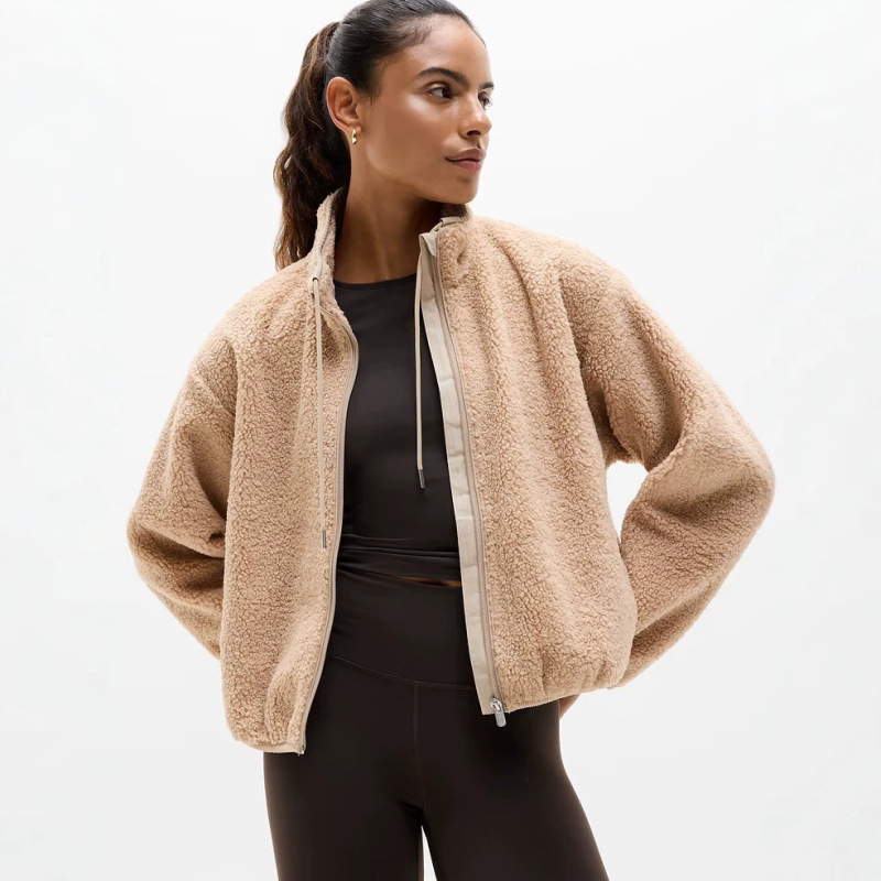 Cross-Border Lambswool Stand-Collar Zip-Up Jacket, Teddy Bear Plush Texture Jacket, Multi-Color Loose Sports Jacket Direct Sale Cross-Border Lambswool Stand-Collar Zip-Up Jacket, Teddy Bear Plush Texture Jacket, Multi-Color Loose Sports Jacket Direct Sale