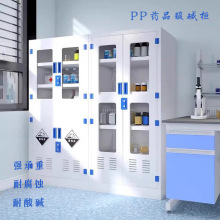 实验室pp药品柜危险化学品柜安全柜耐腐蚀酸碱柜器皿试剂柜储存柜