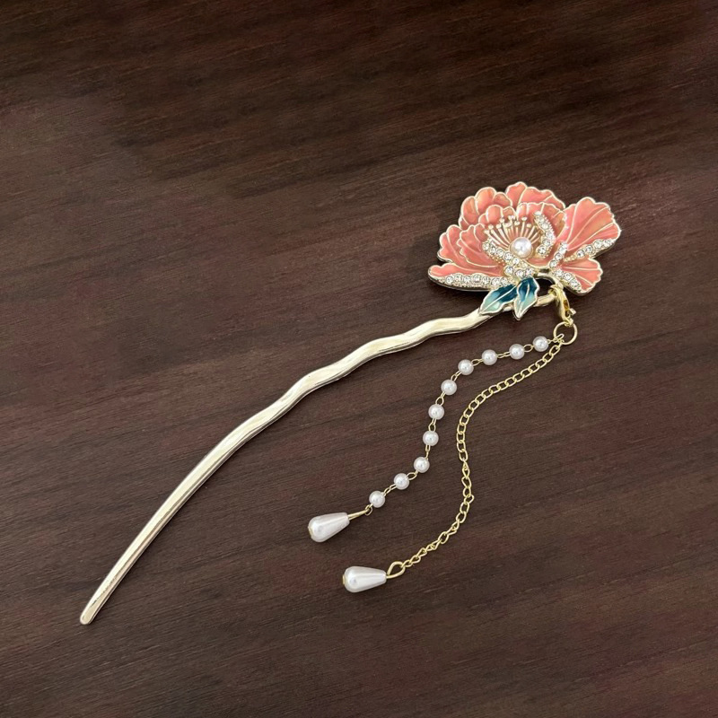 0-SKU-直型牡丹发簪