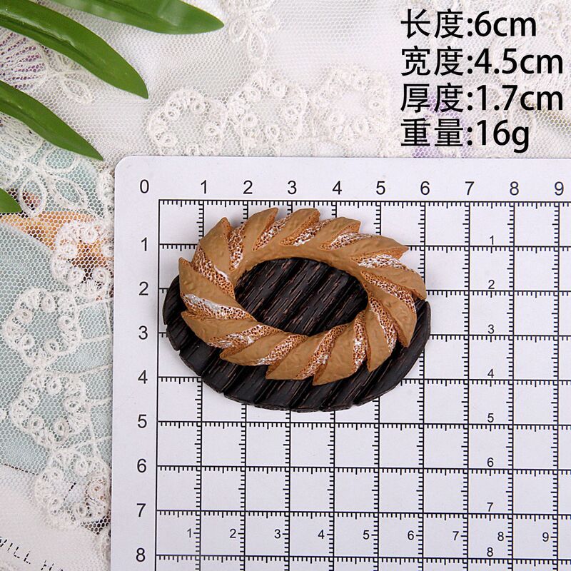 模擬樹脂食品おもちゃパン冷蔵庫マグネット DIY マッチングブラインドバッグクリエイティブギフト文化創造冷蔵庫マグネット卸売|undefined