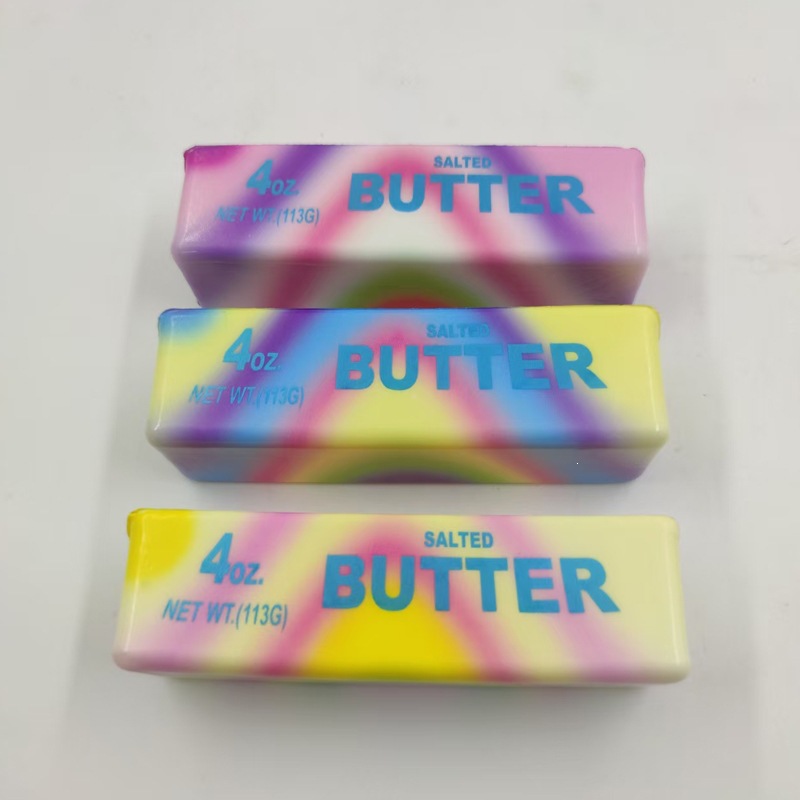 Barras de mantequilla de rebote lento, barras de mantequilla ultra húmedas, juguetes de pellizco, juguetes de pellizco