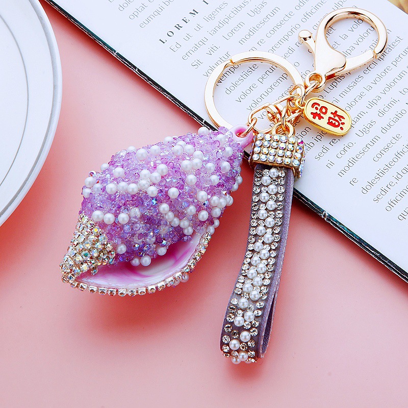 A770 Lucky Conch Solid Color Purple Pearl