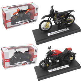 跨境新款1:18合金摩托车模型CE越野机车摆件蛋糕饰品礼物玩具批发