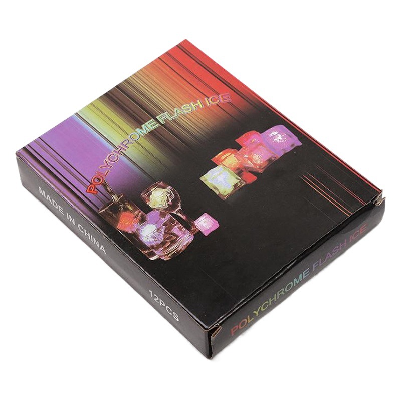 Cuando el agua es brillante, los cubitos de hielo brillan, los juguetes de barra de colores, las luces de hielo pequeñas con sensor de flash LED rápido y lento, las ventas directas de fábrica