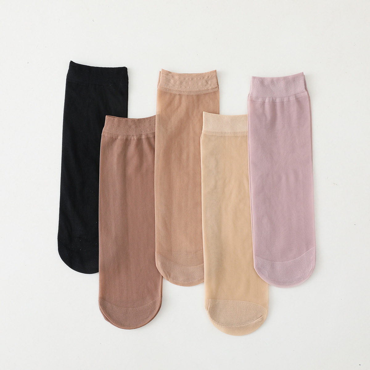 All-match solid color tube socks