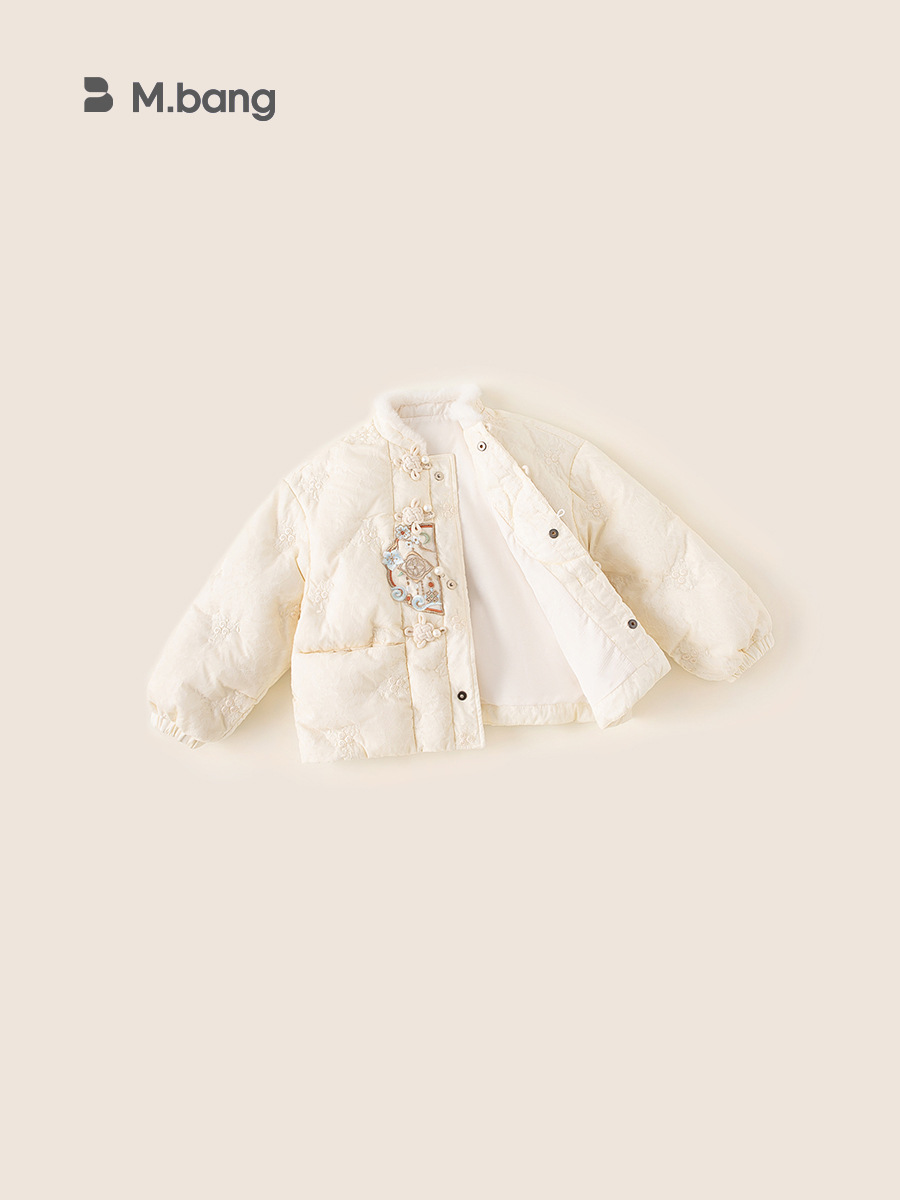 Youbao ropa para niños niñas nuevas chaquetas de plumas chinas invierno nuevas niñas gruesas y cálidas chaquetas de plumón de pato blanco de invierno