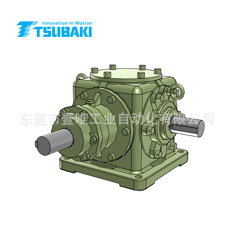 椿本单轴型M(1:1)螺旋伞齿轮转向箱ED16M-1-L-Y标准型90度减速箱