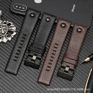 Cowhide watch with fit di. Sai DZ7312 7314 Cowhide Watch Chain 22/24/26/28/30/32/34
