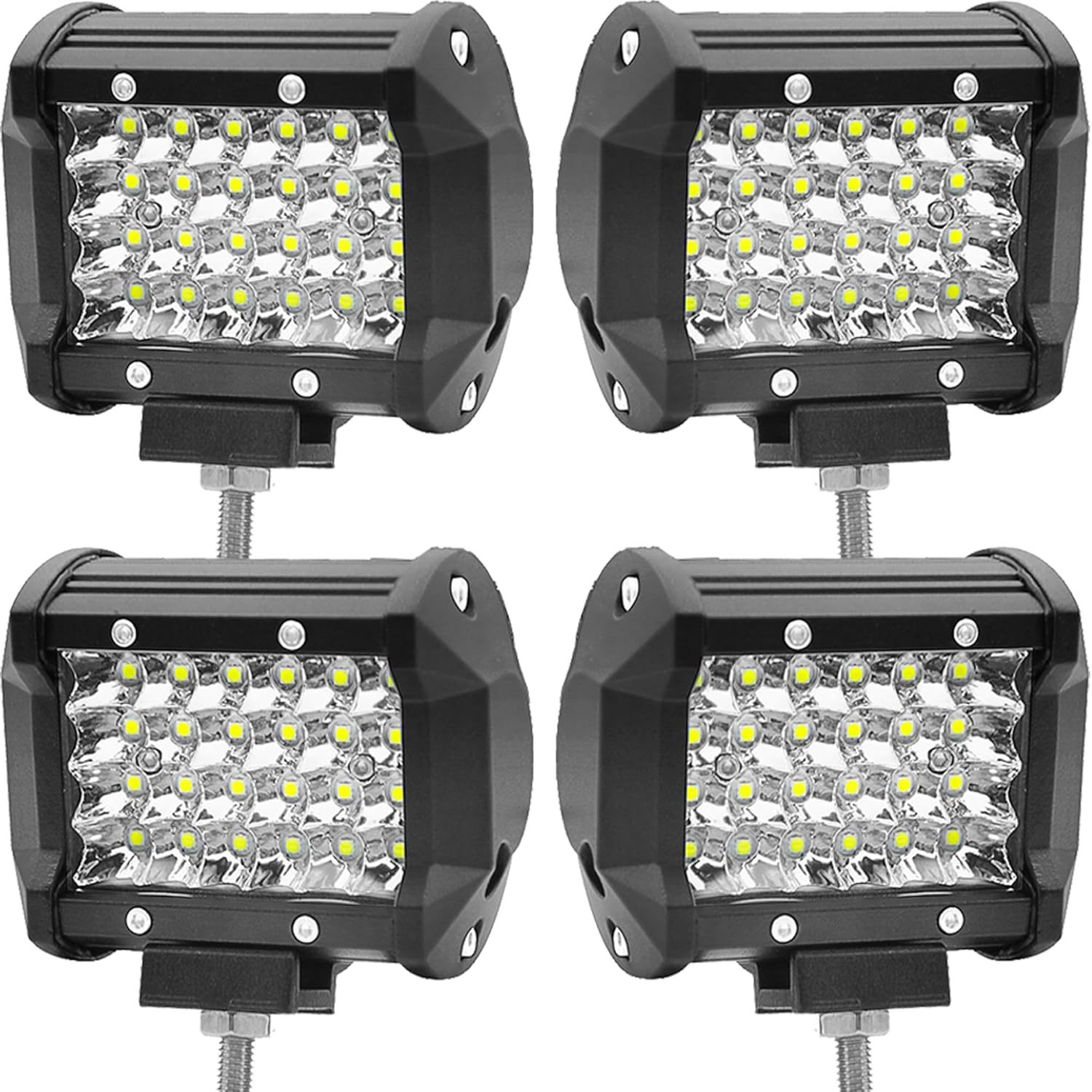 Auto LED lámpara de trabajo Spotlight LED lámpara de automóvil 4 pulgadas 4 filas 200w lámpara de trabajo condensada lámpara de barra LED