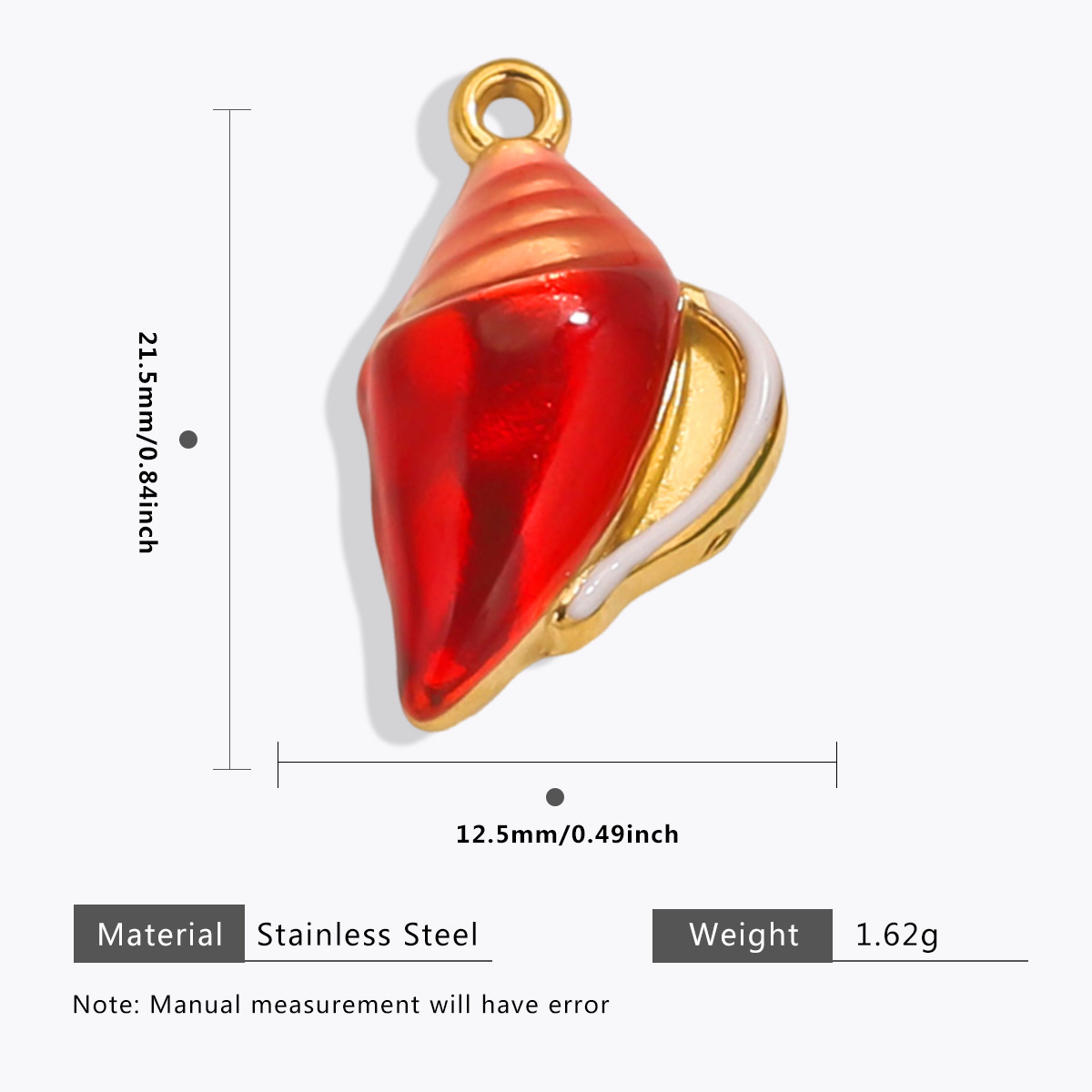 4g Weight Pendant Jewelry Making Type DIY Jewelry Accessories Classification 5 PCS/Package Quantity 304 Stainless Steel Material Conch, Hippocampus, Shell Pattern All Seasons Season Plating Design Simple Style, Classic Style Style 5 PCS/Package 304 Stainless Steel Conch Hippocampus Shell Pendant DIY Jewelry Accessories 18