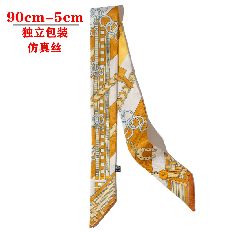 Silk Scarf Hairband (Suhang) long streamer 89×3.8 cm, lightweight gift box option