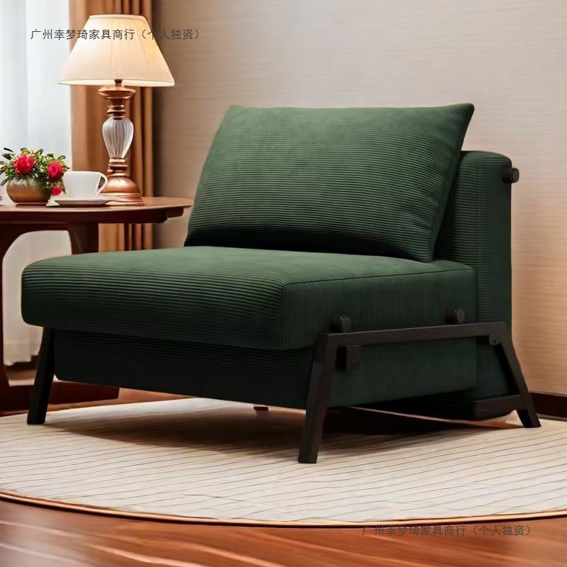 Foldable Multifunctional Dual-Purpose Sofa Bed Corduroy Single Small Apartment Living Room Study Double Office Balcony 3