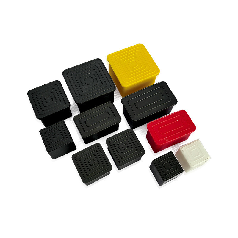 ゴムとプラスチック PVC 長方形ステンレス鋼管保護カバー角管軟質プラスチックジャケットプラスチック管カバー滑り止めテーブルと椅子のフットパッド|undefined