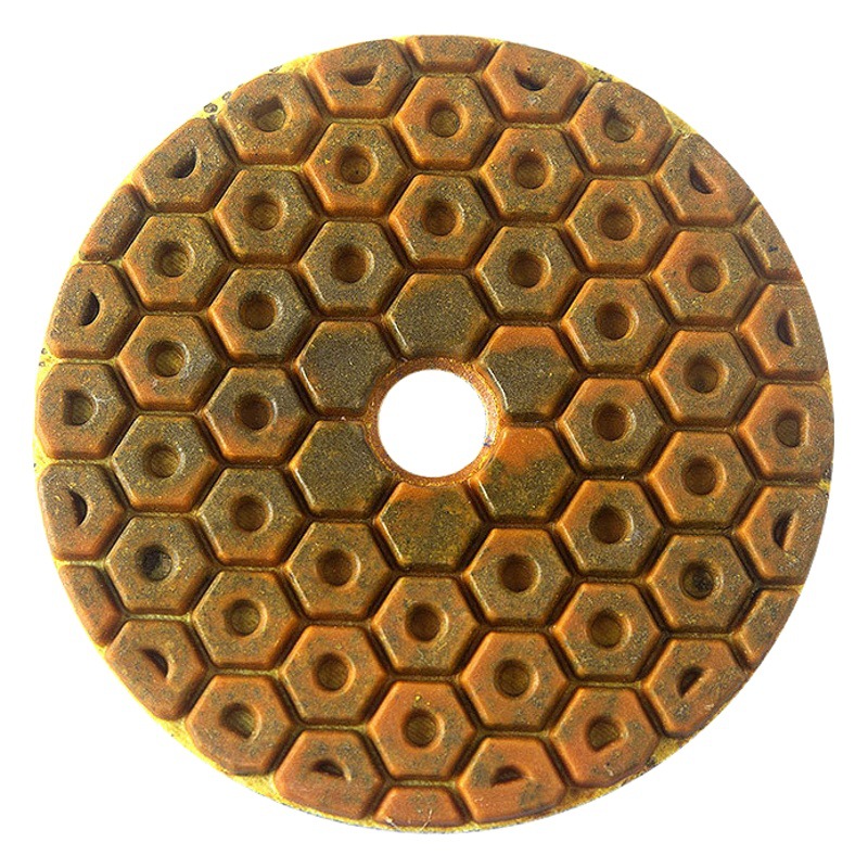 Metal hoja de pulido de agua granito mármol piso renovación cizalla boca gruesa base de pulido de piedra hoja de pulido fuerte resistente al desgaste