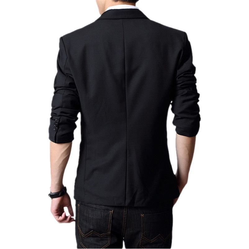 Otoño nueva chaqueta de traje de abrigo de los hombres casuales de los hombres de moda traje pequeño