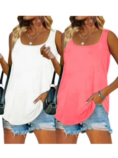 G 3147 Sleeves Square Neck Vest �o�䱳�� �羳�W��