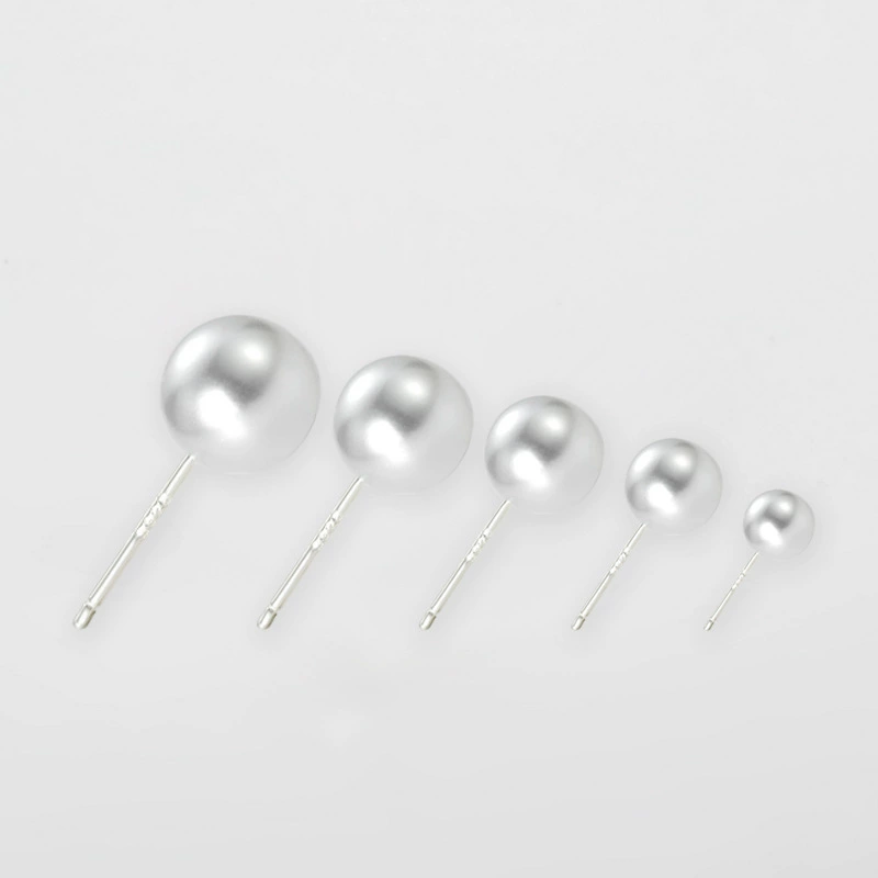 Серебряная игла из жемчуга, серьги, аксессуары ручной работы, материал, S925, оптовая торговля