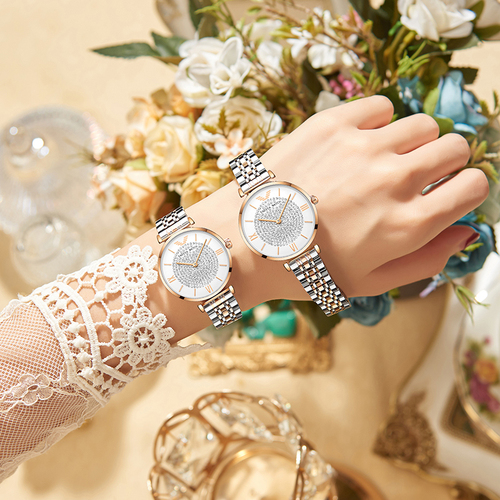  Xiangshiman Fashion Gypsophila Watch Women’s Niche AMORA Waterproof Stainless Steel Strap Women’s Bowl Watch
