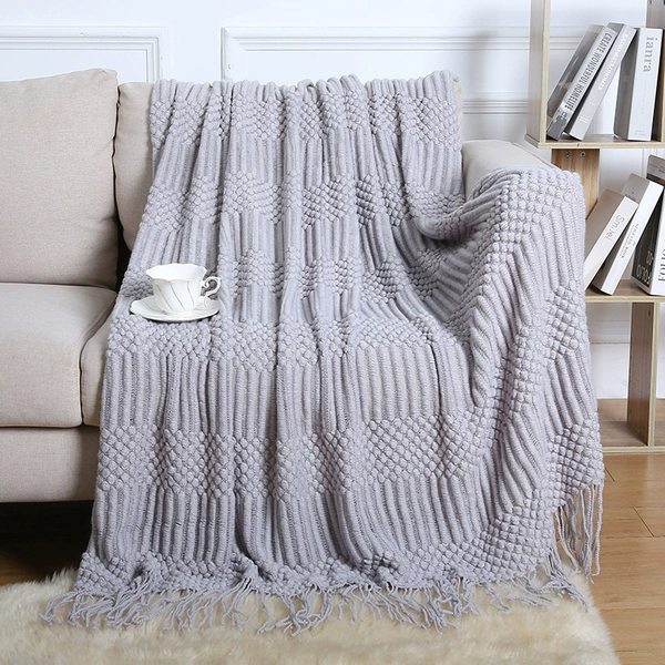 Bubble blanket-light gray