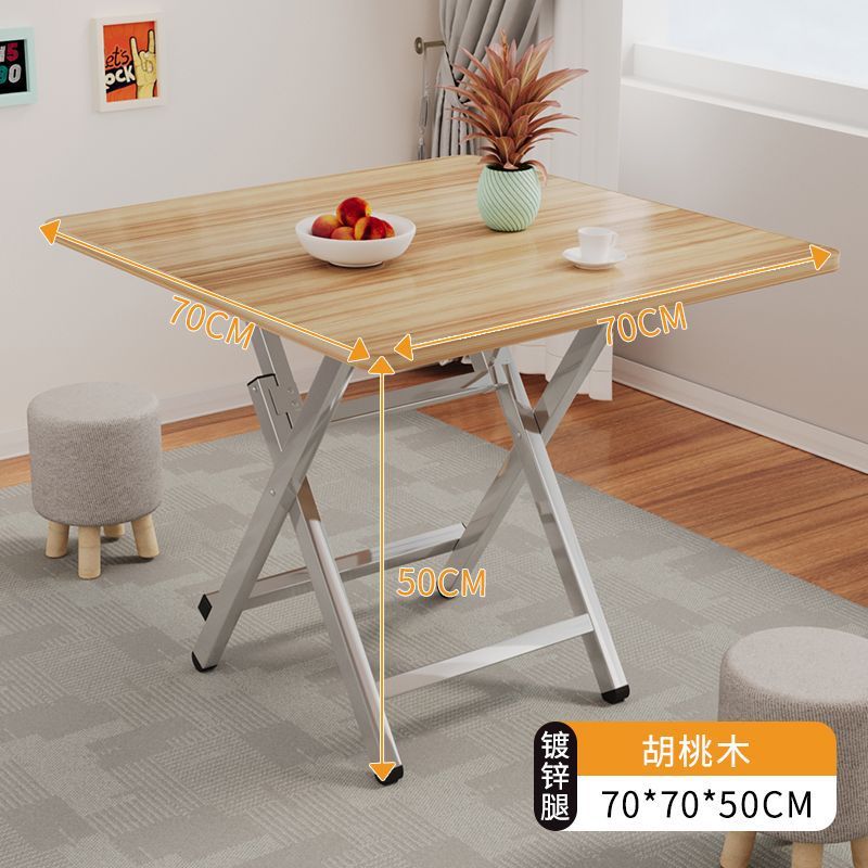 Mesa plegable, mesa de comedor, hogar, mesa de comedor simple multifuncional, casa de alquiler, puesto portátil al aire libre, mesa pequeña para cenar