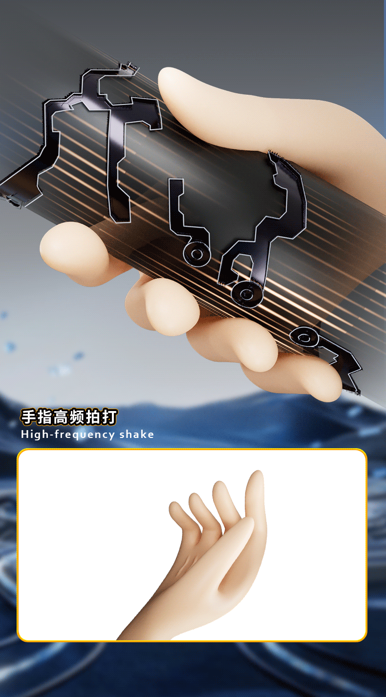 Men’s Prostate Massager Silicone Manual Penis Trainer with Button Control — detail image 7