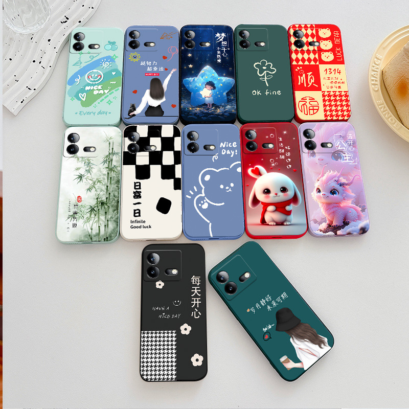 For vivoiqooNeo8pro phone case v2301A drop-resistant iq00neo8 cartoon creative vovo men