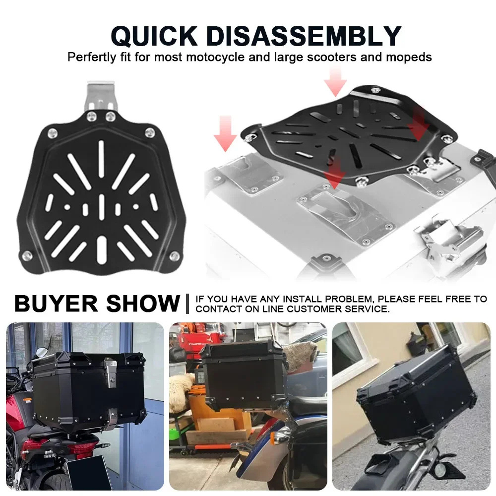 Universal 28L/32L/36L/45L/55L/65L/80L/85L/100L Motorcycle Universal Aluminum Alloy Tail Box